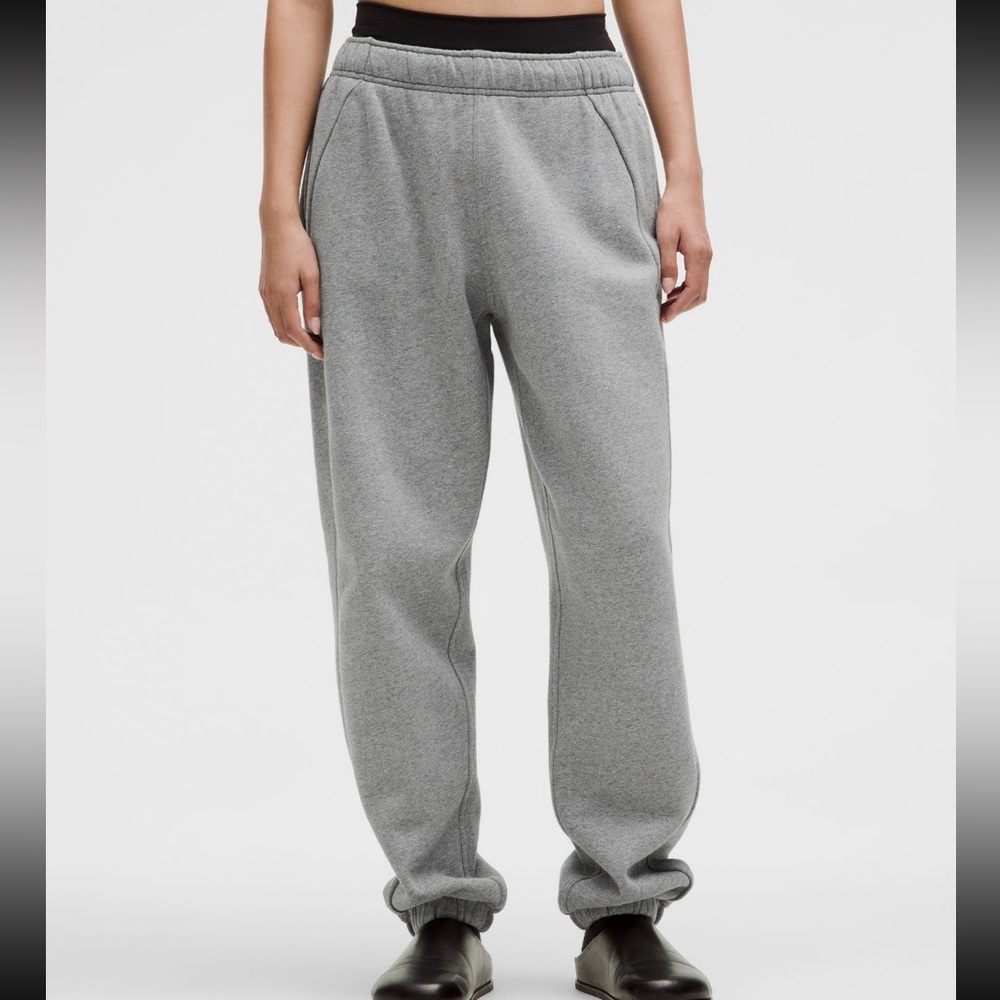 Lululemon Heathered Medium Grey Scuba Mid Rise Oversized Jogger